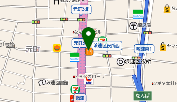 まいどおおきに食堂 難波中食堂の地図画像