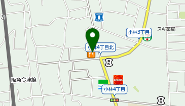 まいどおおきに食堂 まいどおおきに食堂宝塚食堂の地図画像