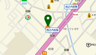 まいどおおきに食堂 岸和田西之内食堂の地図画像