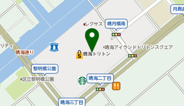 さち福やCAFE 晴海トリトン店の地図画像
