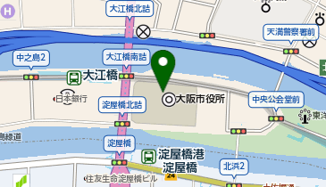 まいどおおきに食堂 まいどおおきに食堂OSAKA市役所食堂の地図画像