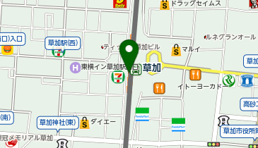 さち福や草加ヴァリエ店の地図画像