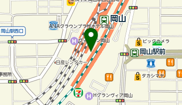さち福やCAFE さんすて岡山店の地図画像