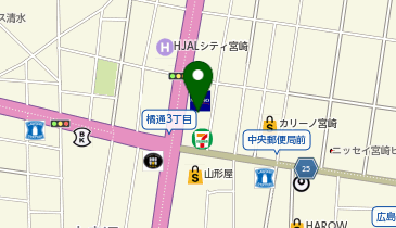 リージャス宮崎橘通ビジネスセンターの地図画像