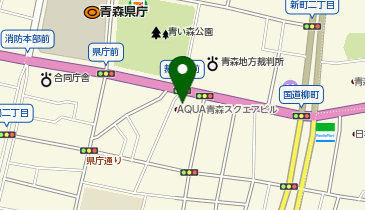 リージャス アクア青森スクエアビジネスセンターの地図画像