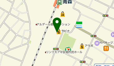 個別教室のトライ 青森市の個別指導塾の地図画像