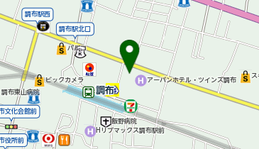 個別教室のトライ 調布市の個別指導塾の地図画像