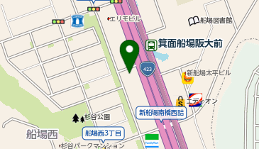 個別指導塾トライプラス 箕面船場阪大前校の地図画像