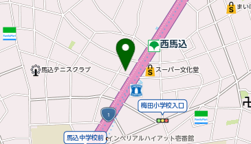 個別指導塾トライプラス 西馬込校の地図画像