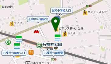 トモズ クイーンズ伊勢丹石神井公園店の地図画像