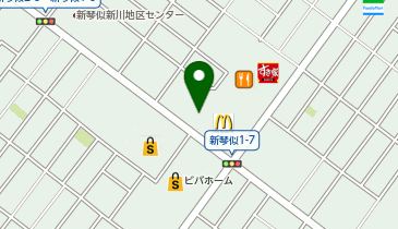 赤から新琴似店の地図画像