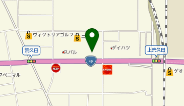 赤から会津若松ニトリ店の地図画像