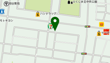 赤から福島笹谷店の地図画像