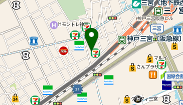 赤から三宮いくたロード店の地図画像