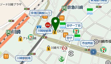 赤から川崎ダイス店の地図画像