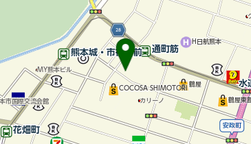 赤から熊本下通店の地図画像