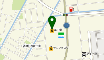 薬王堂 秋田外旭川店の地図画像