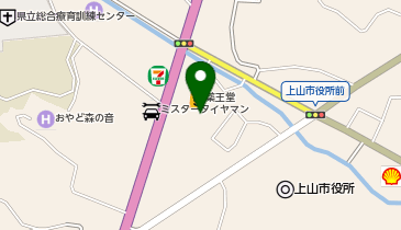 薬王堂 上山店の地図画像