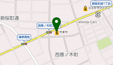 酒のやまや 新桜町店の地図画像