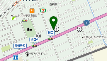 酒のやまや 六甲道店の地図画像