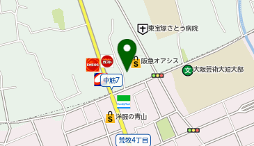 酒のやまや 宝塚中筋店の地図画像