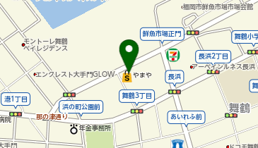 酒のやまや 福岡長浜店の地図画像