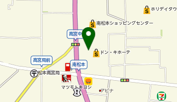 かっぱ寿司 南松本店の地図画像