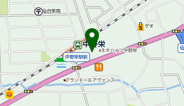 かっぱ寿司 仙台中野栄店の地図画像