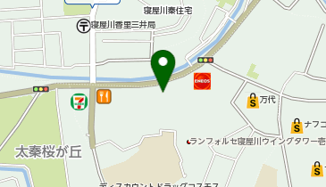 かっぱ寿司 寝屋川太秦店の地図画像