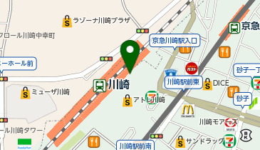 かっぱ寿司 アトレ川崎店の地図画像
