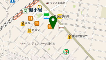 かっぱ寿司 新小岩ルミエール店 ※メニュータイプBの地図画像