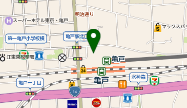 かっぱ寿司 アトレ亀戸店 ※メニュータイプBの地図画像