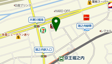 八剣伝 京王堀之内店の地図画像