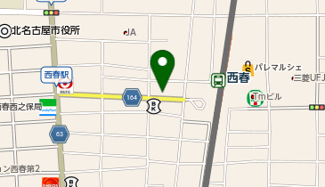 八剣伝 西春駅前店の地図画像