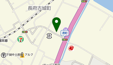 八剣伝 長府前八幡店の地図画像