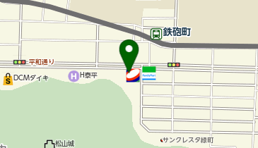 ハッケン酒場 松山平和通店の地図画像