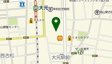 ハッケン酒場 大元店の地図画像