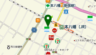 居心伝 本八幡店の地図画像