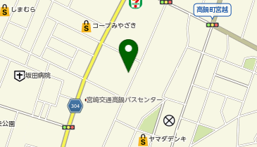 ドラッグストアモリ 高鍋東店の地図画像