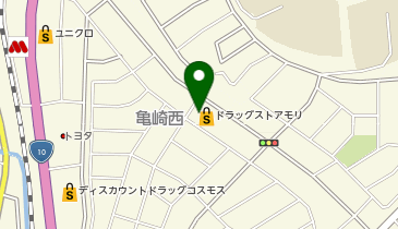 ドラッグストアモリ 亀崎店の地図画像
