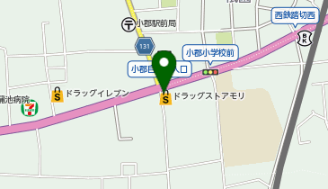 ドラッグストアモリ 小郡店の地図画像