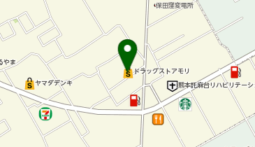 ドラッグストアモリ 帯山店の地図画像