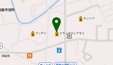 ドラッグストアモリ 筑後店の地図画像