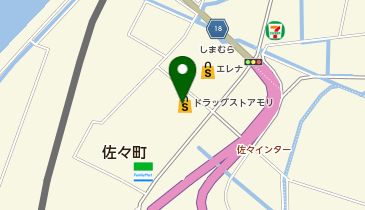 ドラッグストアモリ 佐々店の地図画像