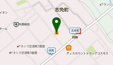 ドラッグストアモリ 空港東店の地図画像