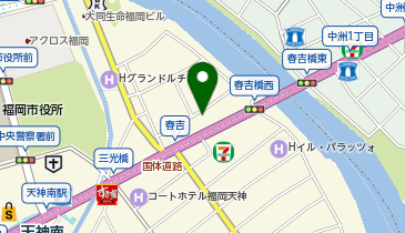 ドラッグストアモリ 西中洲店の地図画像