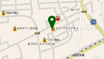 ドラッグストアモリ 光の森店の地図画像