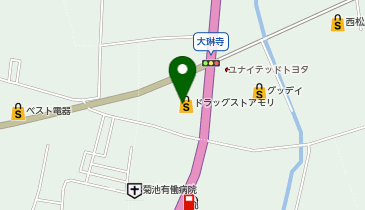 ドラッグストアモリ 菊池店の地図画像
