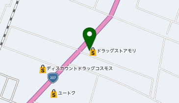 ドラッグストアモリ 白石店の地図画像