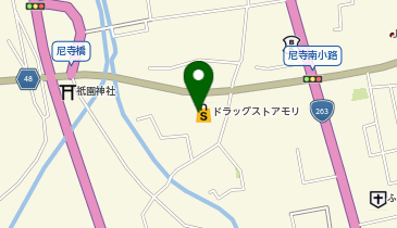 ドラッグストアモリ 大和店の地図画像